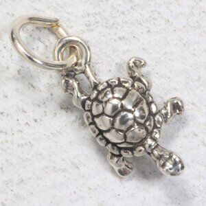 Sterling Silver Mini Turtle Charm Bracelet Charm Pendant